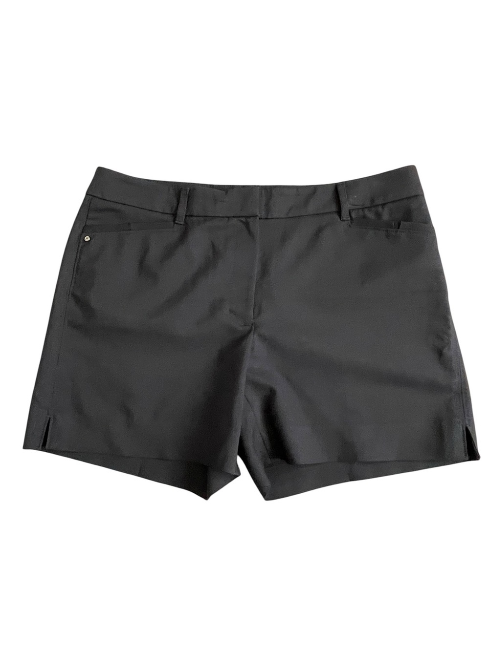 White House Black Market 5” Women’s Black Stretch Tailored Dress Shorts Size 8